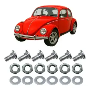 Kit Parafuso Porca Fixacao Parachoque Fusca 1300 71 77 82 96