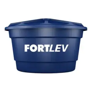 Caixa d'água Fortlev 750L Polietileno Azul Vertical 1,37m