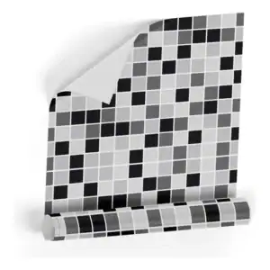 Papel De Parede Adesivo Cozinha Pastilha Azulejo 10m
