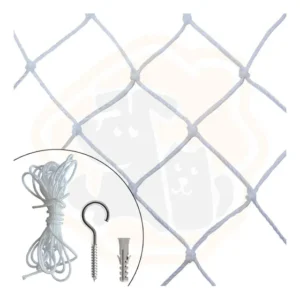 Kit Rede Tela Proteção Apartamento Janela 1,30 X 1,60 Branca