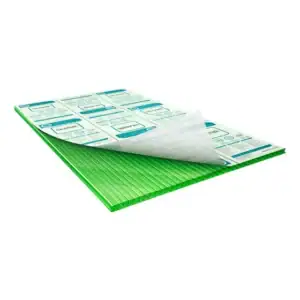 Chapa Policarbonato Alveolar 1,05x6,00m. 4milimetros Cor Verde