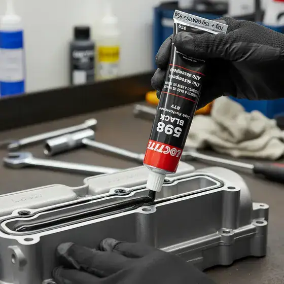 Cola Silicone Black 598 Alta Performance Selante Loctite 85g Preto