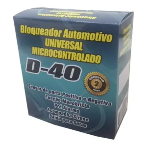 Bloqueador Alarme Automotivo Com Sirene + Seta+led Indicador