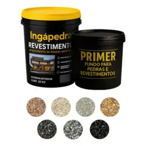 Pedra Natural + Primer Kit Perfeito Pra Área Externa