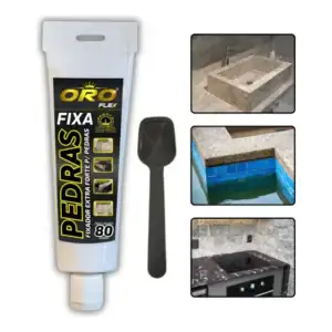 Cola Fixadora de Pedras Oroflex Ultra Forte Antifungo Sem Cheiro 80g