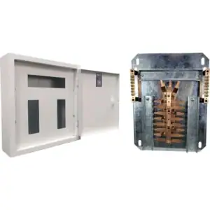 Quadro Distribuição Com Kit Trifásico 16c Din 100a Sobrepor Cor Branco Ral 9002 - Weg