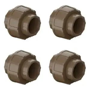 Kit 4 Unidades União Soldável 50mm Tigre