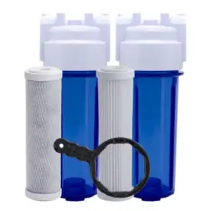 Filtro Caixa Dágua Lavavel + Carvão Ativado Completo +brinde