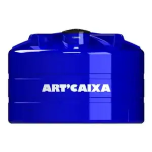 Caixa d'água 12000 litros Artcaixa Polietileno Azul Proteção UV