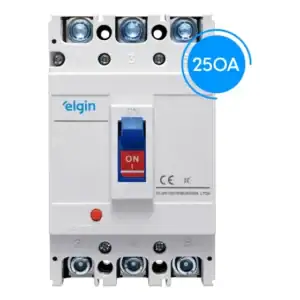 Disjuntor Caixa Moldada De 250a Tripolar (3 Polos) Industrial Termomagnético Elétrica Motores E Máquinas- Elgin