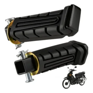 Pedaleira Traseira Completa Par Crypton T115 2009 A 2016 Aço