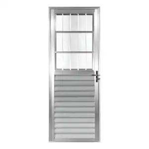 Porta Social 210x080 Alumínio Brilhante Linha 25.