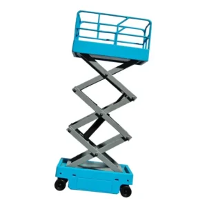 Scissor Lift High Work Platform Model Garage Lifter Blue New