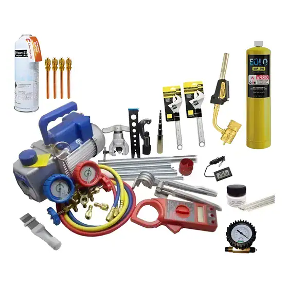 Kit Ferramentas Refrigeração : Bomba De Vácuo Vacuometro