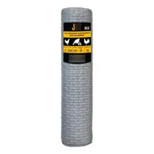 Tela Galinheiro Galvanizada 1,50x50m Fio23 Malha 2 Pol Jst