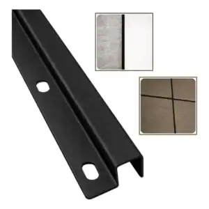Filete Perfil Metálico Soleira Inox 304 1 Metro Preto Fosco