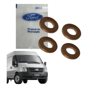 Arruela Bico Injetor Ford Transit 2.4 Orginal - Jg C/4 Peças