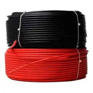Cabo Fotovoltaico 6mm Energia Solar 10m Preto + 10m Vermelho Cobertura Prateado