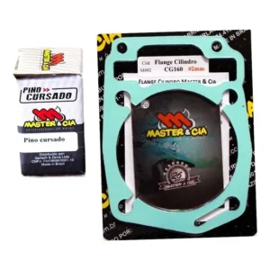 Pino Cursado + Flange 2mm Cg160cc / Bros 160 - Master & Cia