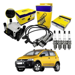 Kit Bobina Cabo Vela Ignição Magneti Marelli Gol Voyage Fox