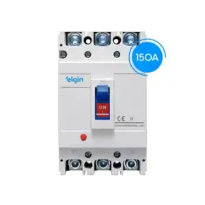 Disjuntor Caixa Moldada 150a Tripolar (3 Polos) Industrial Termomagnético Para Motores E Máquinas Elétricas - Elgin