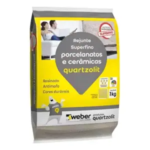 Rejunte Superfino Para Porcelanatos Quartzolit - 1kg Cores
