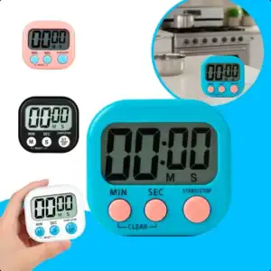 Timer Digital Gurumania Cozinha Azul Imã 99 Minutos