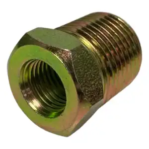 Bucha Redução Galvanizada Rosável Aço Macho 1/2 X 1/4 Fêmea