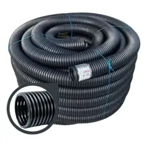 Tubo Drena Corrugado 150mm 25m Flexível Drenagem Subterrânea