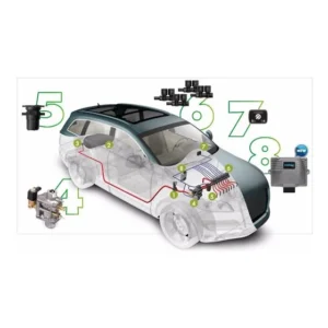 Kit Gnv 5g 6 Cil Lovato C/ Válvula Abastecimento + Tubo Alta