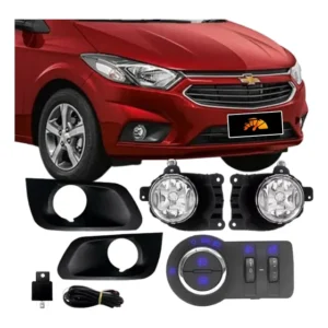Kit Farol Milha Onix Prisma Lt 2017 2018 2019 Botão Original