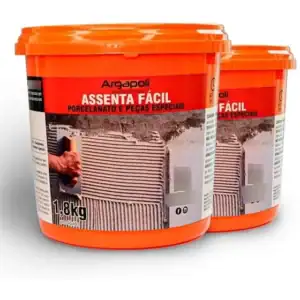 Assenta Cerâmicas Gesso E Porcelanato 1,5kg Massa Kit 2unid