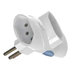 Adaptador De Tomada Pino Benjamin T Multiplicador 3 Saídas 2 Polos + Terra 10a 250v