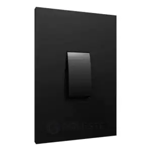 Interruptor Simples Modular Blux Recta Black Fosco 1020A