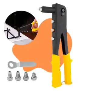 Alicate Rebitador Manual Rebitadeira Profissional 4 Bicos