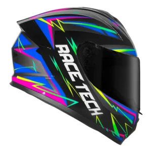 Capacete Race Tech Hit Spark Preto Acabamento Brilhante Tamanho Do Capacete 58