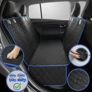 Protetor Banco Carro Pet Impermeavel Capa Cachorro Gato Porta Malas Banco Traseiro Antiderrapante Universal Suv Hatch Sedan Proteção Sujeira Pelos Água Lavável Ajustável P Cinto Segurança Marca Apline