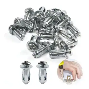 100 Pcs Parafuso De Expansão Porca De Chapa De Ferro 4x20mm