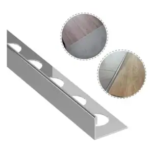 Moldura L Perfil Metálico Soleira Inox 304 2 Metro Escovado