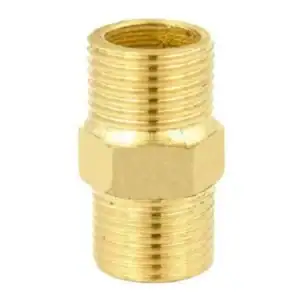 Niple União 1/2'' X 1/2'' Metal- Latão Água Quente E Gás