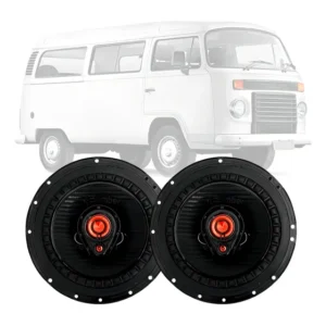 Alto Falante Triaxial 6'' Bomber Preto VW Kombi 100W RMS