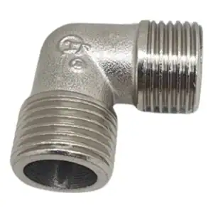 União Cotovelo Joelho 90° Latão Rosca Macho 1/2x1/2 Bsp