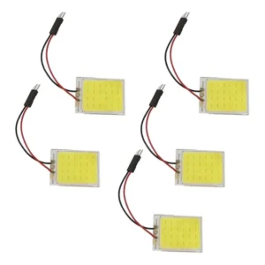 5x Placa Led Em Gel P/ Luz Teto Automotivo 36mm Comprimento