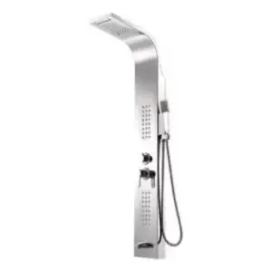 Ducha De Inox Com Hidromassagem E Cascata - 5 Jatos Escovado