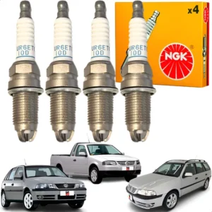 Jogo De Velas De Ignição Ngk Vw Gol 1.6 2003 2004 2005 2006.