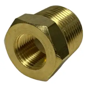 Bucha Redução Rosável Latão Npt Macho 3/4 X 3/8 Fêmea