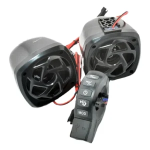 Caixa De Som Moto Amplificador Compacto Guidão