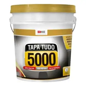 Massa Tapa Buraco 5000 Gesso Reboco Madeira Alvenaria 340g