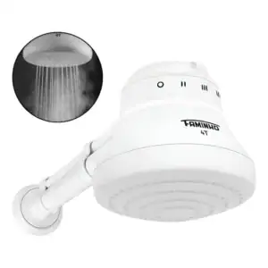 Chuveiro Elétrico Fixo Fame Faminho 4T 5.4kW com Cano Branco