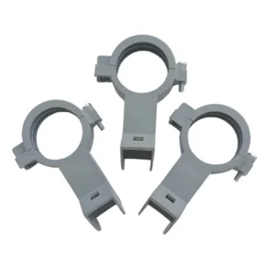 3 Suporte Flange Abraçadeira Lnbf Ku 2cm Longo Cinza
